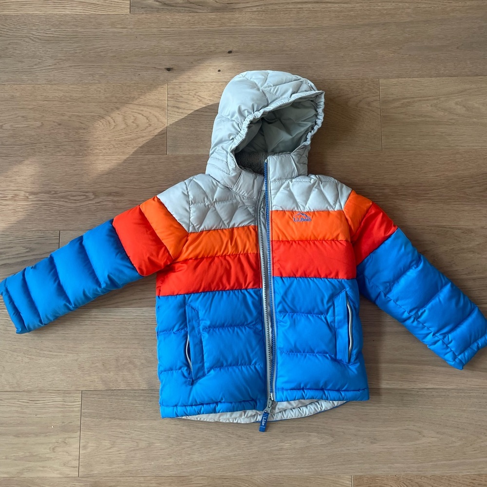 LL bean color block jacket